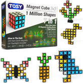 TOSY cubo frontal mostrando la estructura magnética y versatilidad