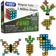 TOSY cubo frontal mostrando la estructura magnética y versatilidad
