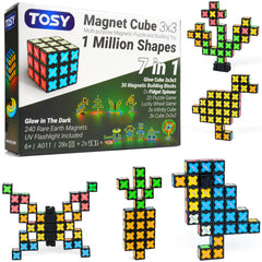 TOSY cubo frontal mostrando la estructura magnética y versatilidad