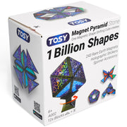 TOSY cube front packaging showing holographic design and branding for gift appeal