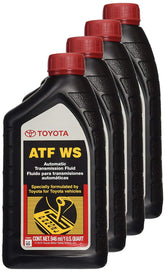 Toyota branded ATF WS front packaging showing OEM label and 1QT bottle benefit authentic fit