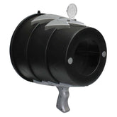 Toysmith Airzooka vista frontal negro mostrando diseño y agarre cómodo