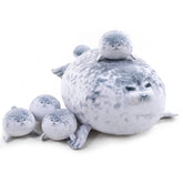 TOYSYM chubby seal front view showing friendly face and soft shape for hugging