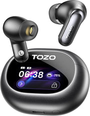 TOZO NC20 Pro front view showing compact case and earbuds, visual convenience benefit