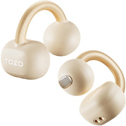 TOZO OpenEarRing front view showing compact clip-on design and benefit of comfort