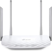 TP-Link Archer A54 front view showing LEDs and sleek design for easy placement