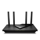 TP-Link Archer AX21 front angle view showing sleek design and strong coverage
