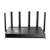 TP‑Link Archer BE400 front view showing sleek design and strong signal