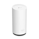 TP-Link Deco X50-Outdoor front view showing weatherproof design and outdoor coverage benefit