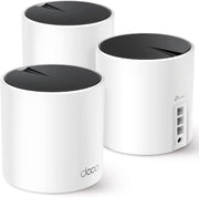 TP-Link Deco X55 front view showing compact design and reliable whole‑home coverage benefit