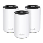 TP‑Link Deco XE70 Pro front view showing sleek design and clear placement benefit