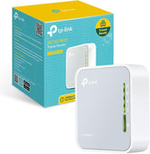 TP-Link TL-WR902AC front view showing compact design and buttons for portable convenience