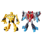 transformers front packaging showing Bumblebee and Starscream for quick identification
