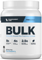 Transparent Labs front canister showing label and servings for clear choice
