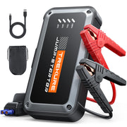 TREKURE front view showing compact jump starter and durable case for reliable storage
