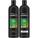 TRESemmé presentación frontal del champú y acondicionador con beneficios de definición