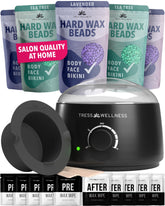 Tress Wellness kit front packaging showing all included components and ease