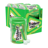 Trident frasco frente mostrando la tapa y diseño, práctico para llevar