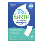 Tru Earth front packaging showing compact, plastic-free benefit