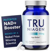 TRU NIAGEN front packaging showing 90-serving bottle and label benefit