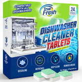 True Fresh frente del paquete que muestra 24 tabletas, solución de mantenimiento mensual