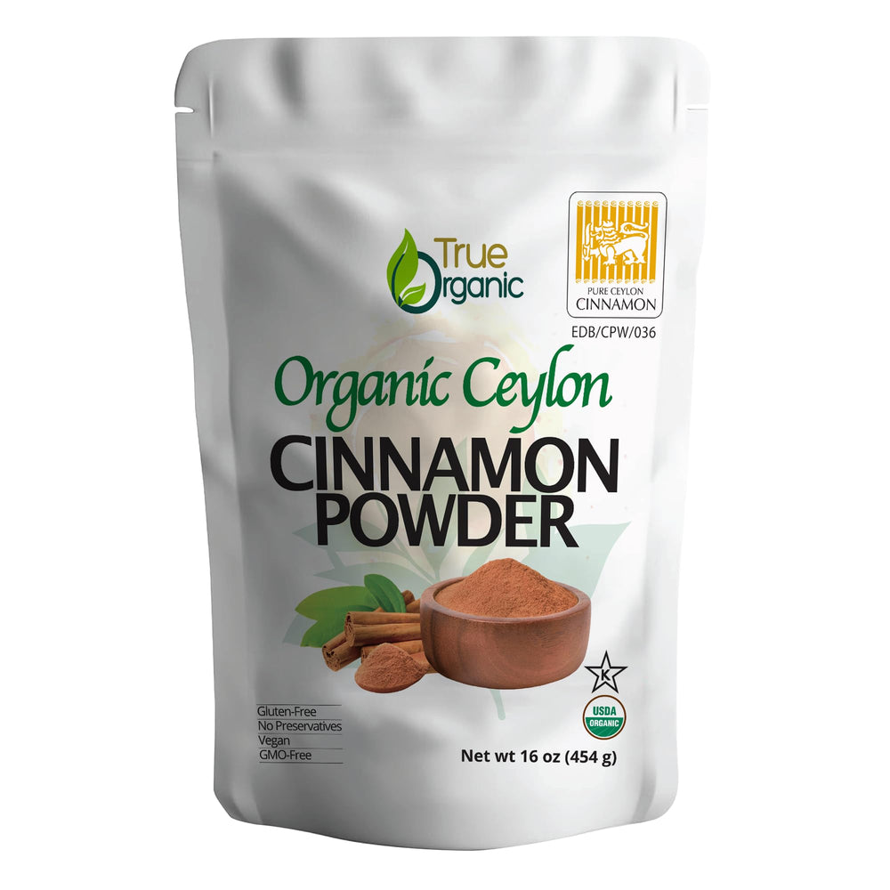 True Organic empaque frontal mostrando 1 lb y beneficios orgánicos