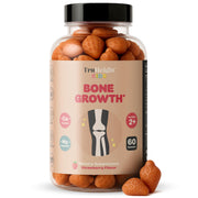 TruHeight empaque frontal con gomitas y sabor fresa, atractivo para niños