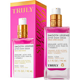 Truly frasco frente mostrando diseño y beneficio alisar piel