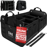 TRUNKCRATEPRO XL front view showing roomy compartments and sleek black finish
