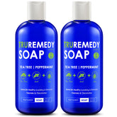 Truremedy Naturals front packaging showing dual 12oz bottles and benefits