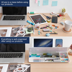 TSJ OFFICE hidden drawer open storing markers and small desk supplies