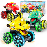 Tsomtto pack frontal con tres monster trucks dinosaurio listo para jugar