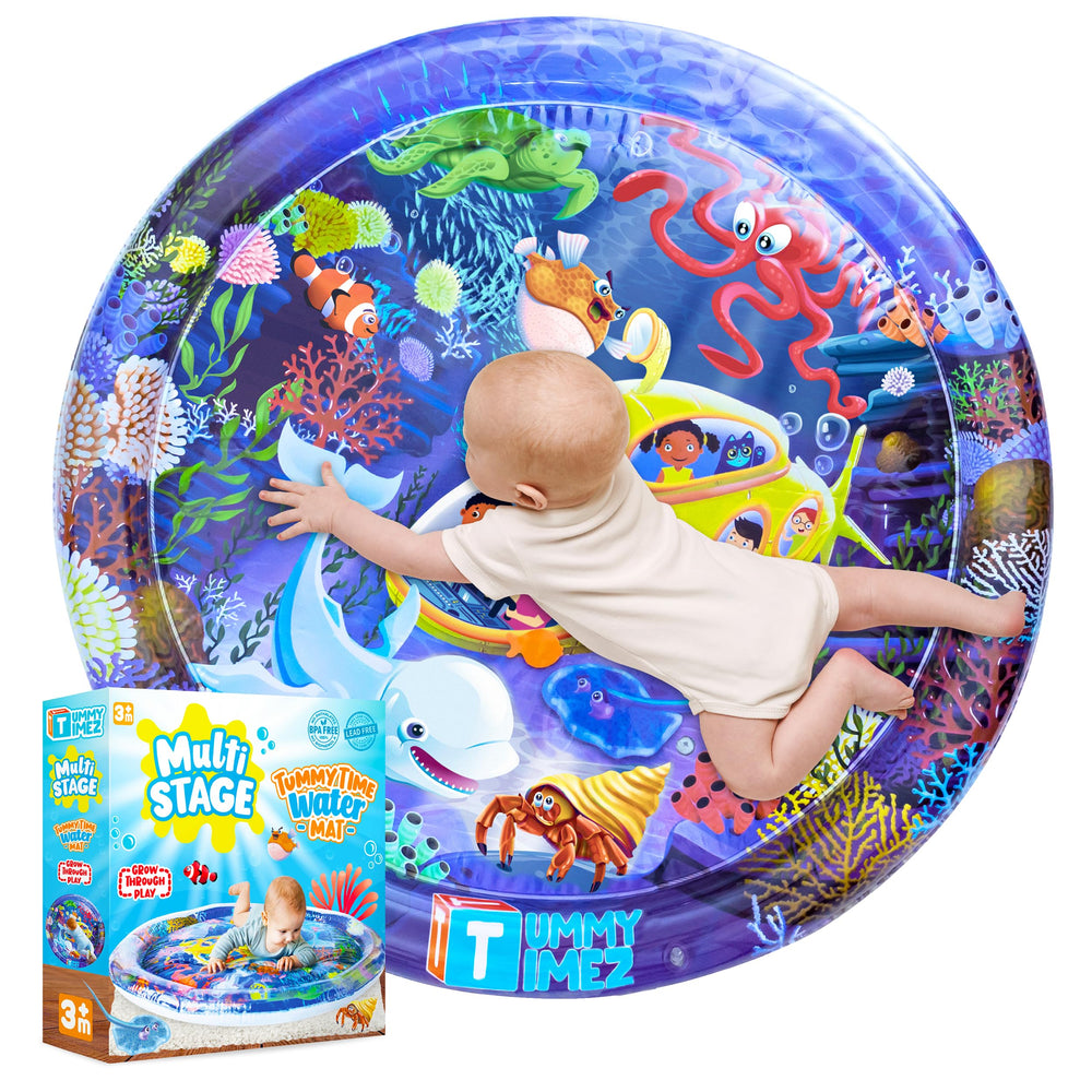 TT TUMMYTIMEZ front view showing colorful underwater graphics and benefits