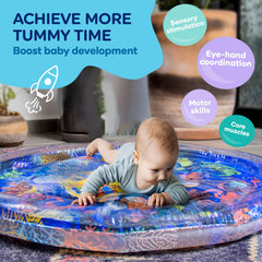 TT TUMMYTIMEZ close-up of inflated rim providing supportive edge for infants