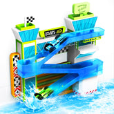 Tub Works product packaging showing full Splash Wheels set and benefits