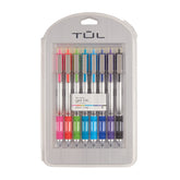 TUL paquete frontal gris mostrando 8 bolígrafos y colores vivos