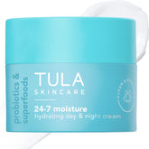 TULA crema frontal frasco limpio mostrando diseño y beneficio hidratante