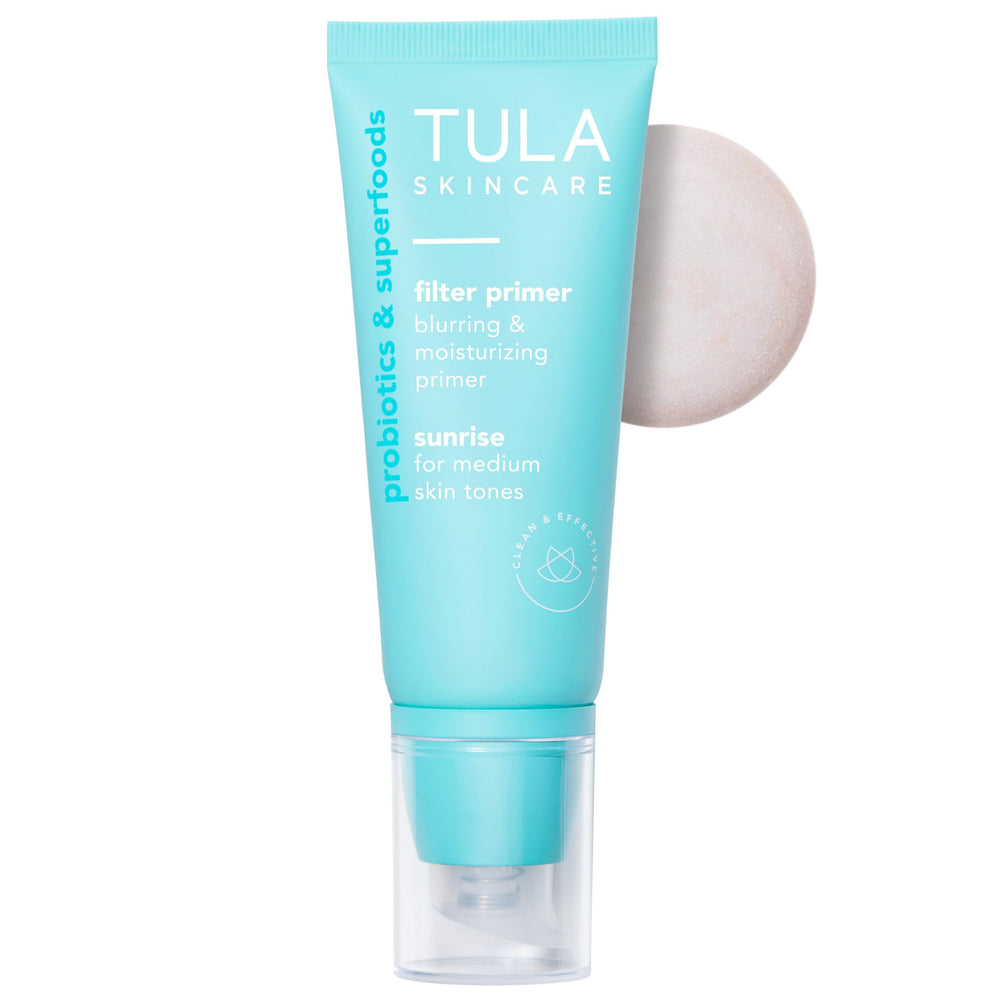TULA primer Sunrise frente del envase, acabado luminoso inmediato