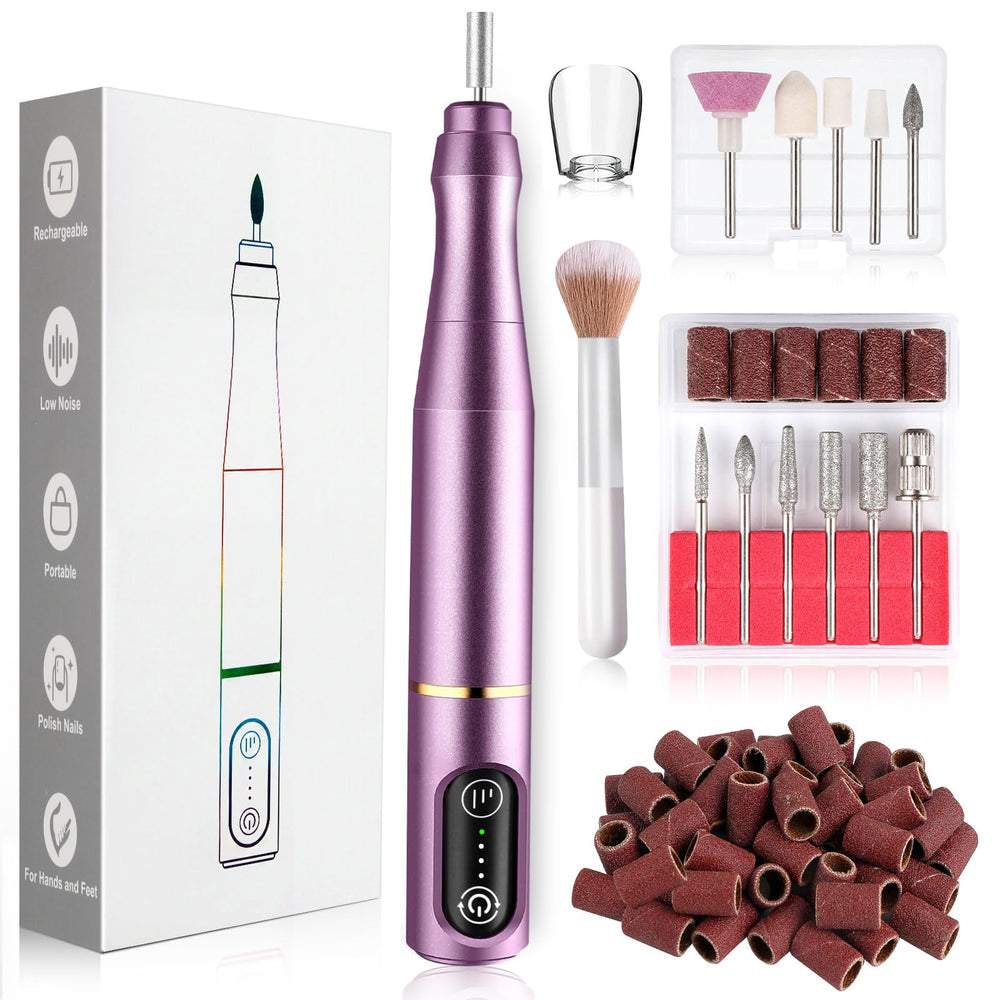 TUOBEO vista frontal del kit con accesorios para manicura profesional