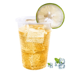 Turbo Bee vaso junto a regla para comparar tamaño 9 oz, escala clara