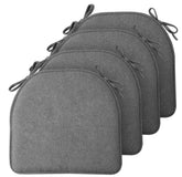 TushGuard front view of four grey cushions showing neat packaging and uniform look for easy replacement