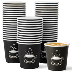 TV TOPVALUE vaso frontal mostrando diseño negro y uso elegante