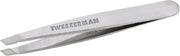 Tweezerman mini slant frente del empaque mostrando diseño profesional