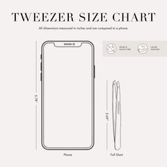 Tweezerman primer plano de las puntas alineadas para mayor precisión