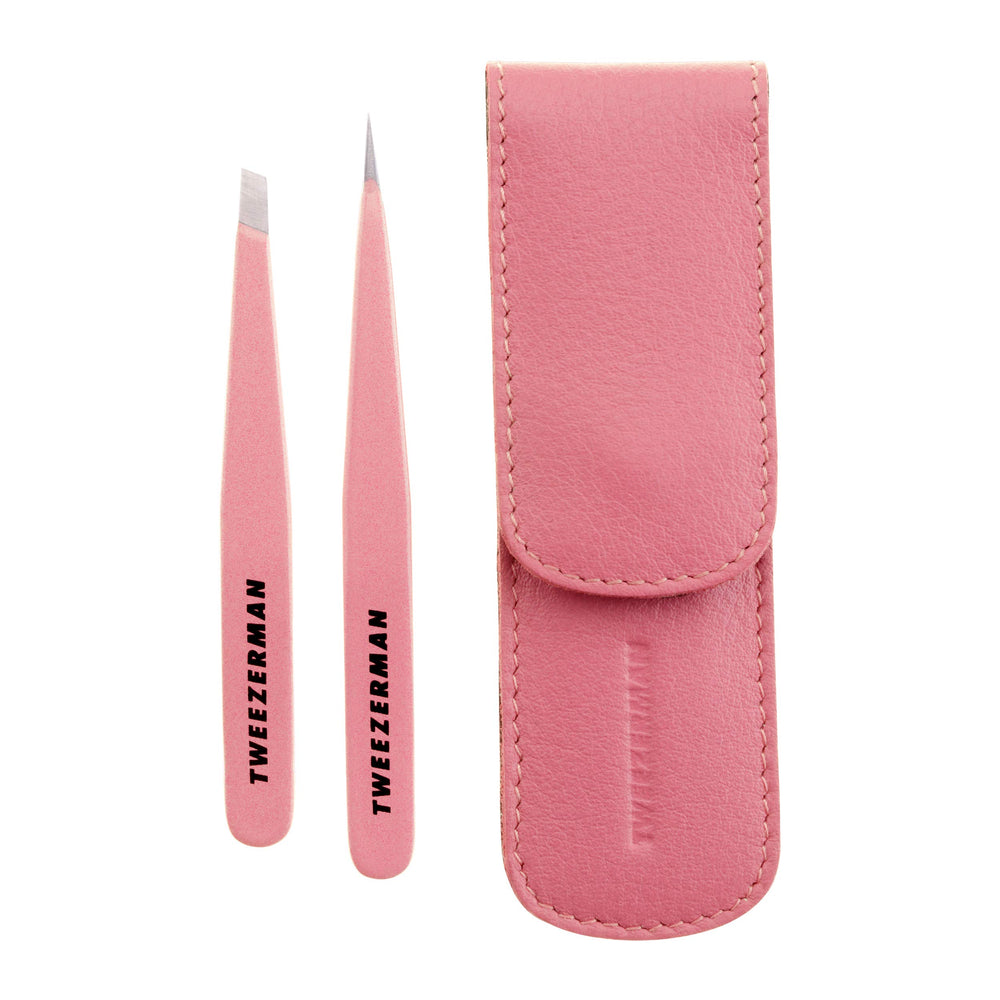 Tweezerman pinzas frontal Tea Rose, precisión portátil