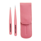 Tweezerman pinzas frontal Tea Rose, precisión portátil