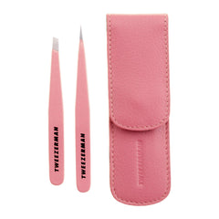 Tweezerman pinzas frontal Tea Rose, precisión portátil