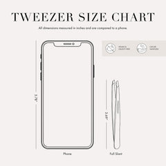 Tweezerman primer plano punta inclinada captura vello con precisión