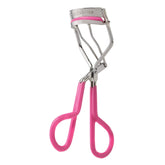 Tweezerman rizador frontal neon pink mostrando diseño ergonómico y acabado visible