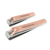 Tweezerman cortauñas Rose Gold vista frontal elegante y resistente